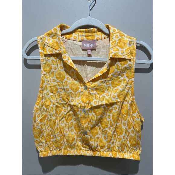 Show Me Your Mumu Camden Collared Top - Picture 1 of 4